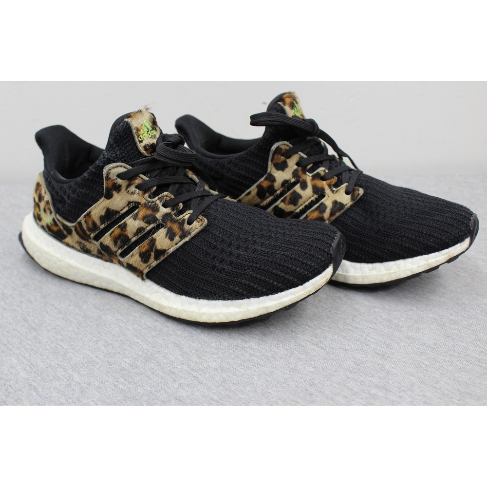 Adidas Sneaker Women 5.5 Black Ultraboost 4.0 DNA Leopard Print FZ2731 Pony Hair
